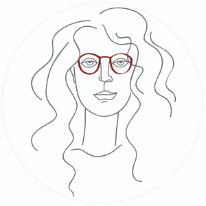 Self portrait with simple lines